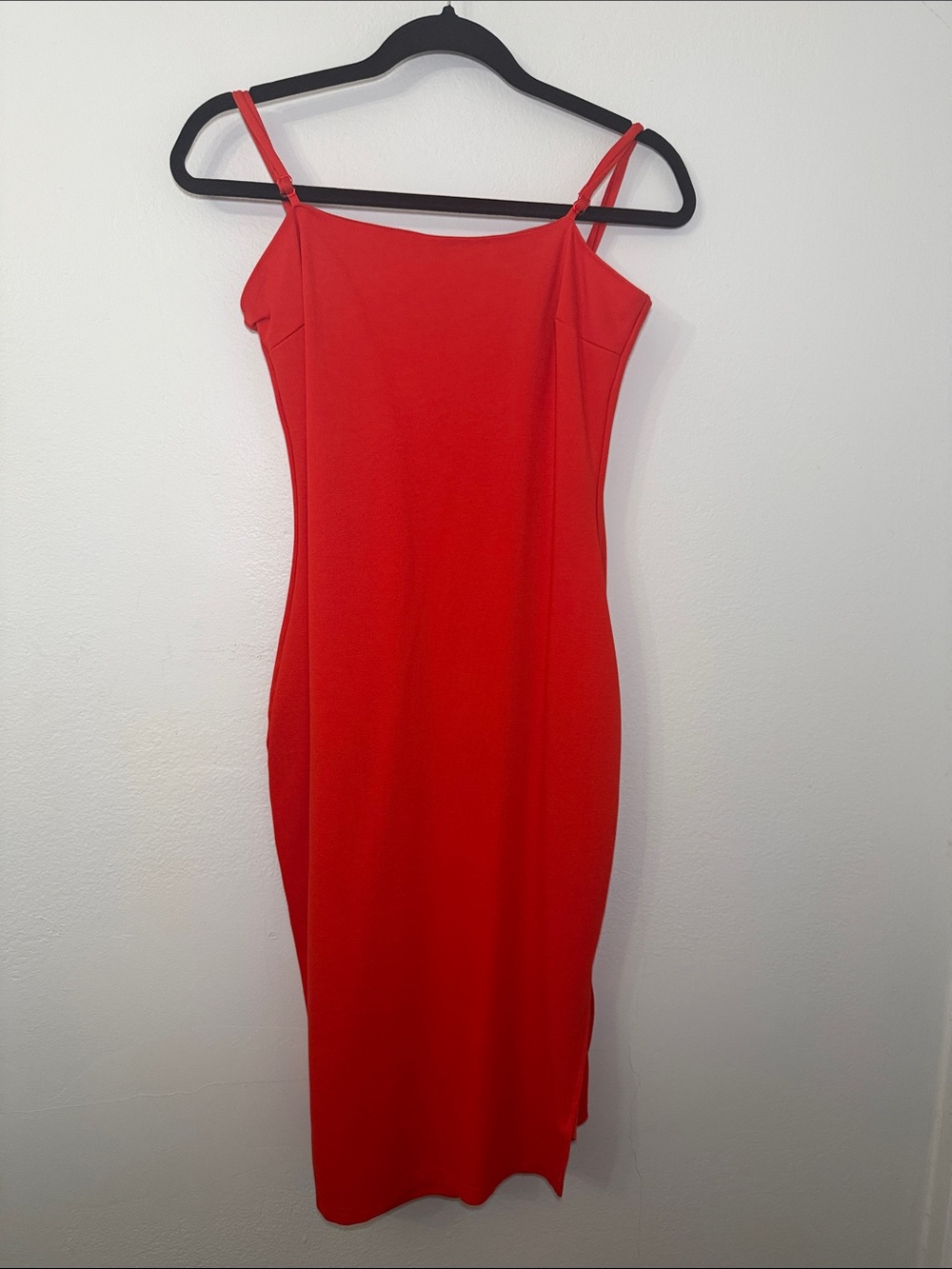Lulu's Red Spaghetti-Strap Midi Dress